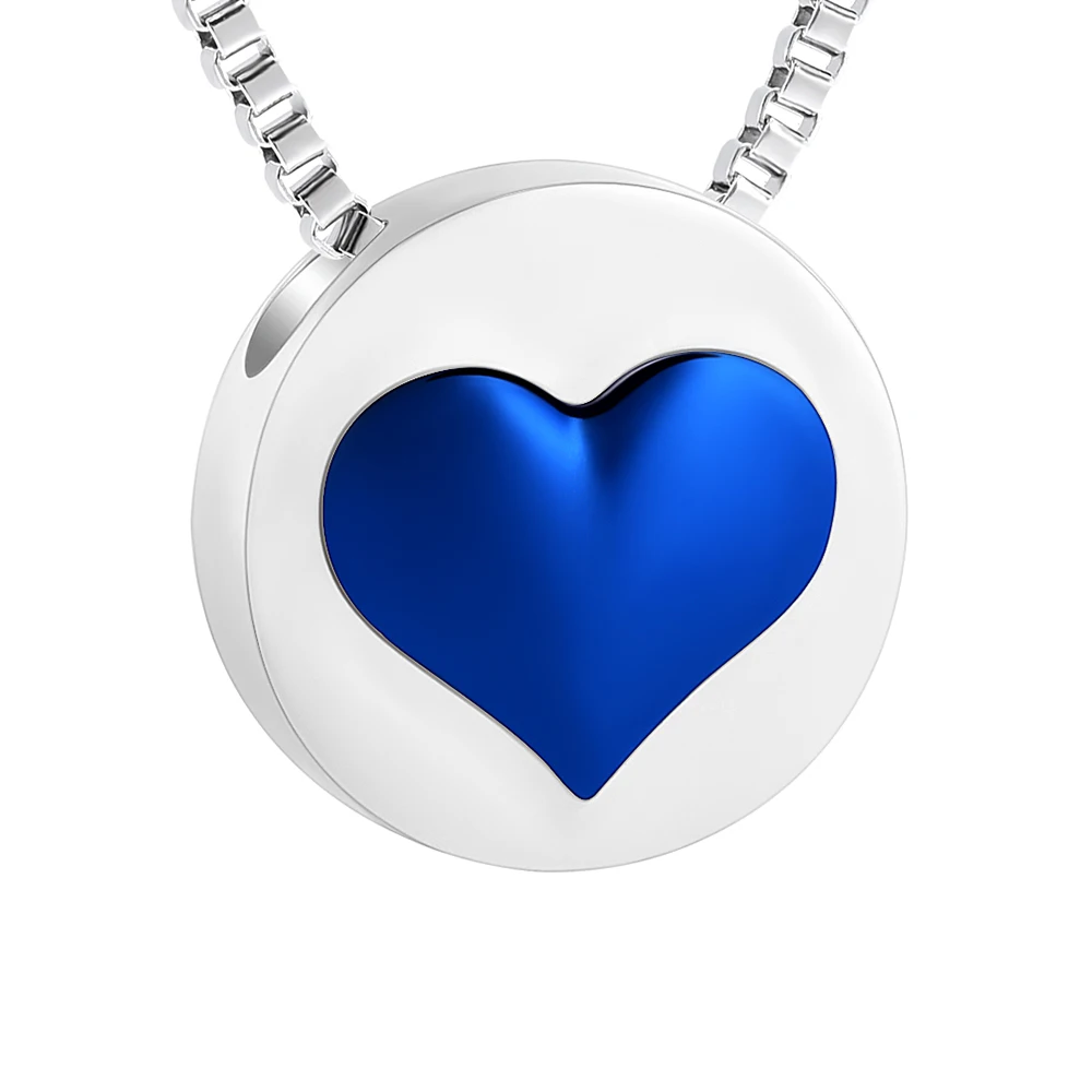 Памятное ожерелье сувенир с подвеской в форме сердца и зола ювелирные изделия из