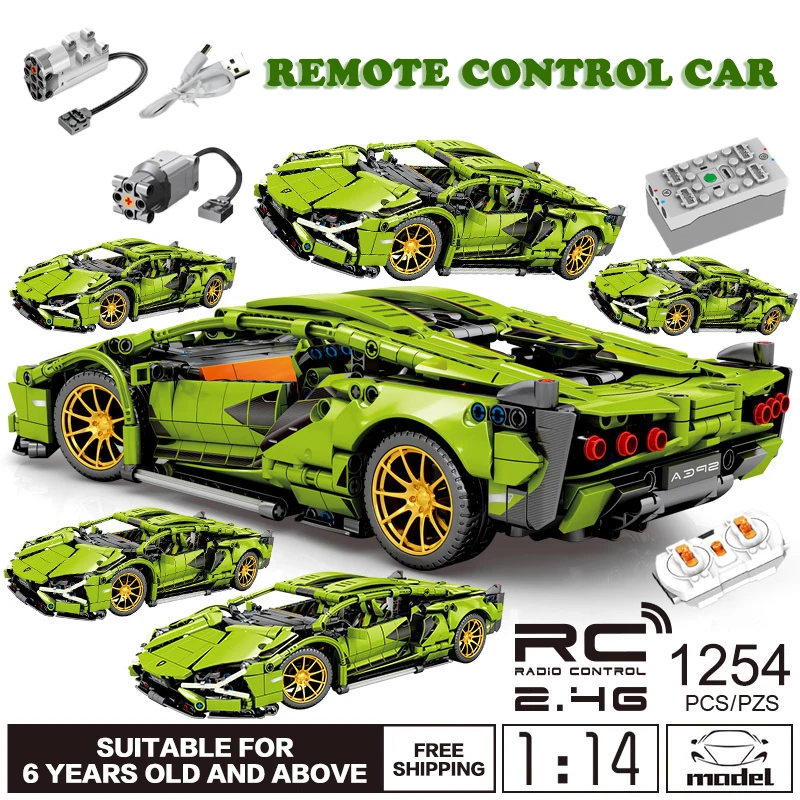 Детский подарок супергоночная технология модель автомобиля строительные блоки