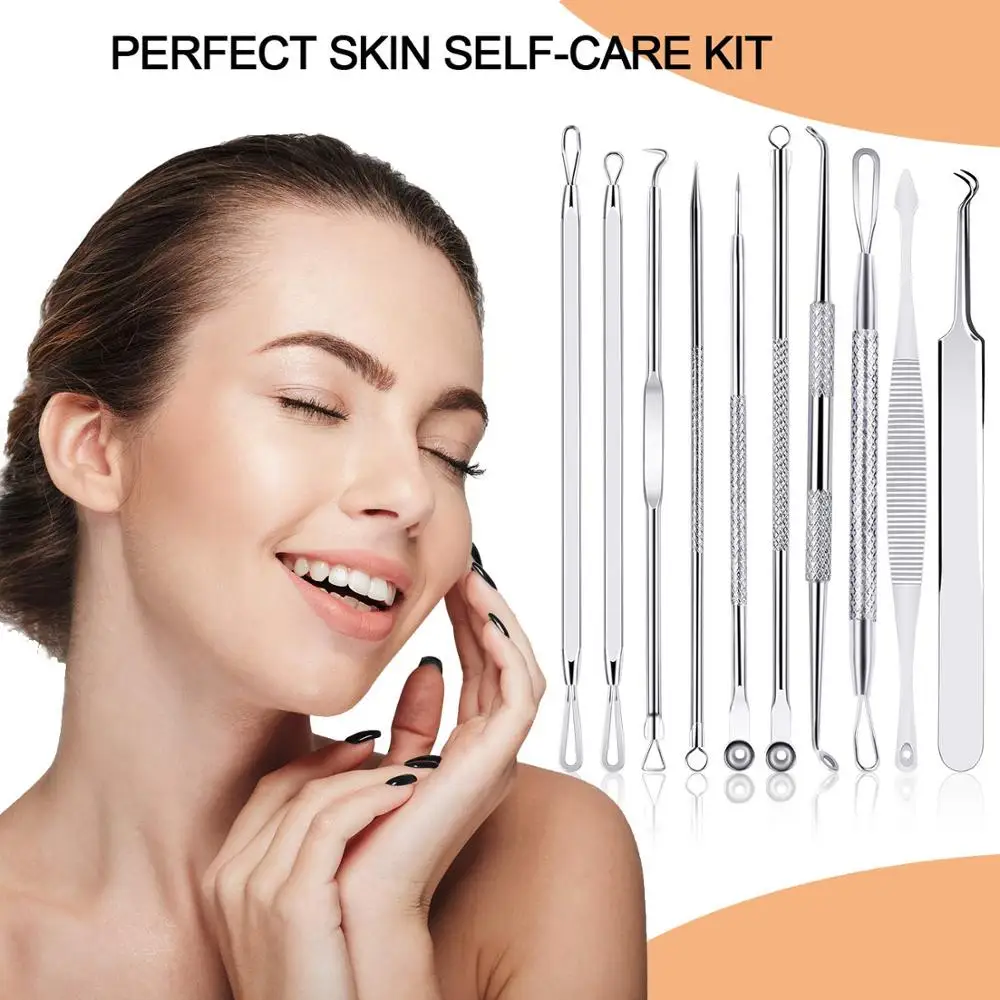 

Beauty Acne Blackhead Remover Needles to Remove Blackheads Black Spot Extractor Stainless Steel Pimple Removal Skin Care Tools