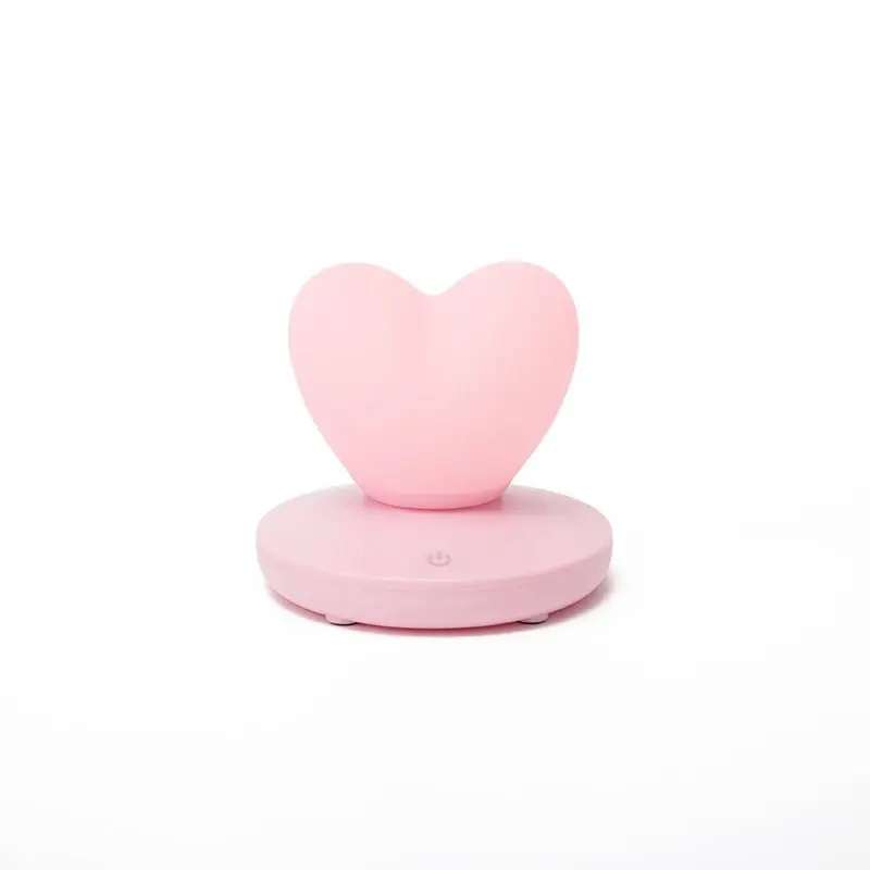 Pаспродажа Силиконовый ночник Love Heart с USB-зарядкой, романтический сенсорный Настольный светильник, прикроватный декоративный маленький ночник для спа...