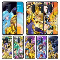 tempered glass cover saint seiya sog for oneplus 9r 9 8t 8 nord z 7t 7 pro 5g shockproof shell phone case capa