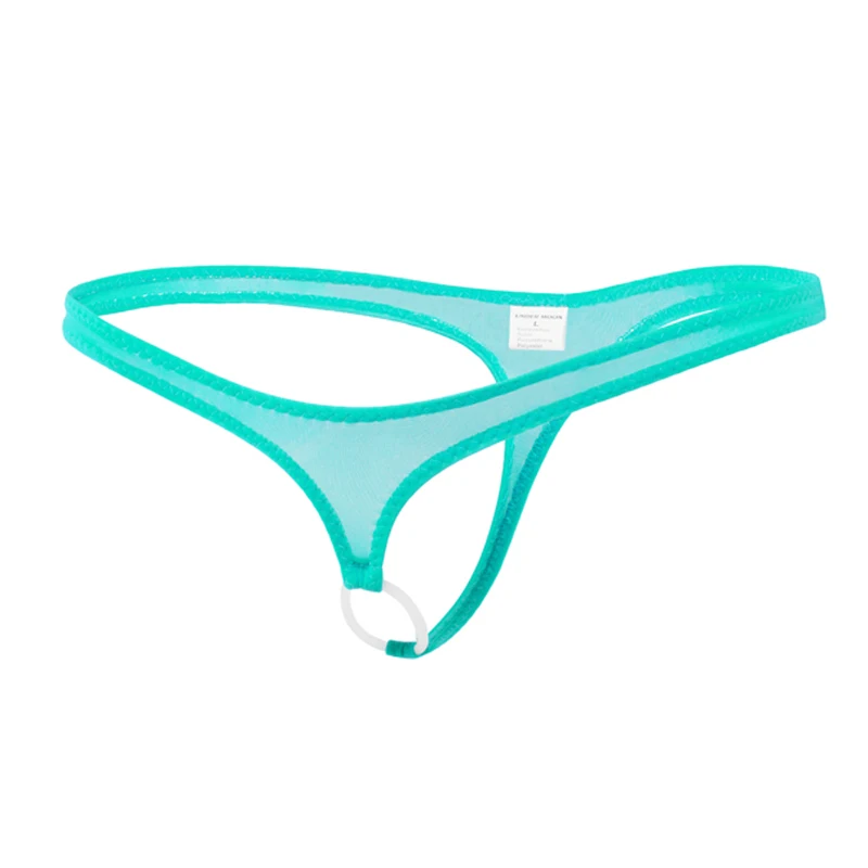 Сексуальные мужские стринги с отверстием для пениса эротическое мужское нижнее