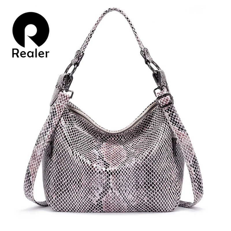 Сумка REALER Женская через плечо кожаная | Багаж и сумки