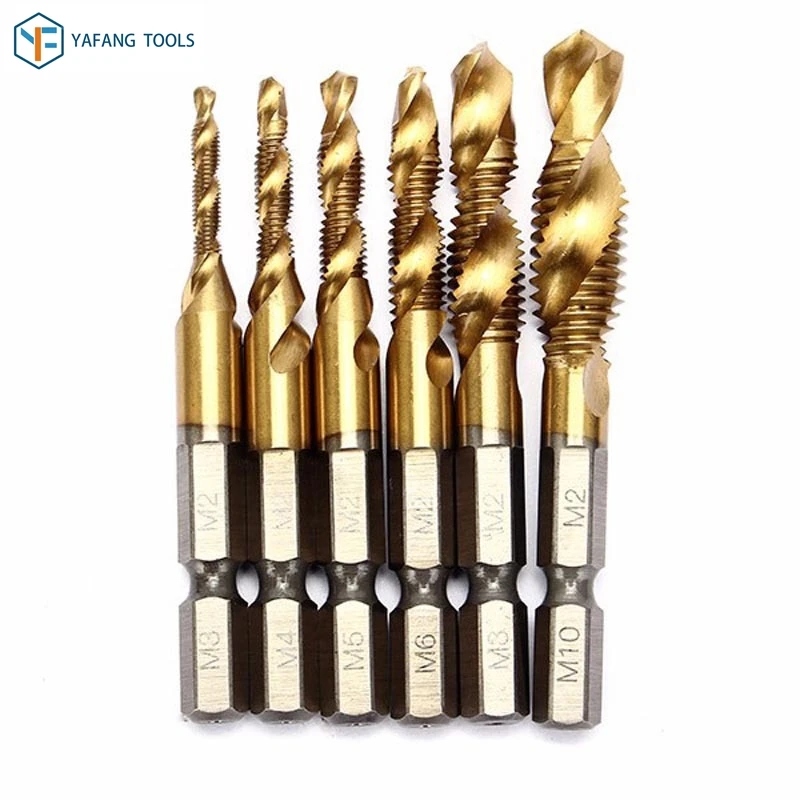 

6 шт./компл. фотометрическое сверло с шестигранным хвостовиком 1/4 мм