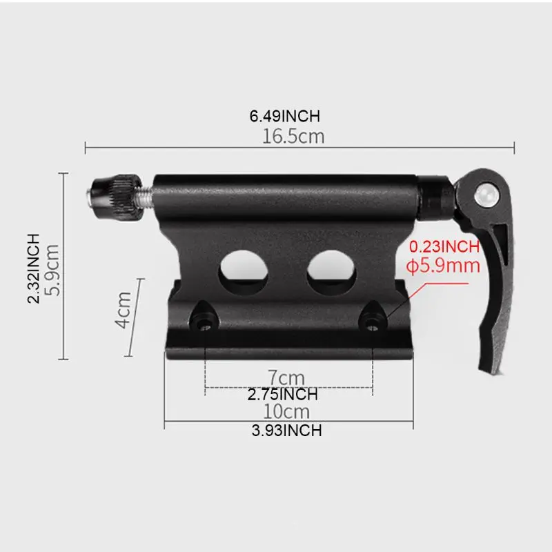 

Bike Front Fork Mount Adaptor Heavy Duty Quick Release Modified Portable Accessories Cycling Supplies Bicycle Frame Part