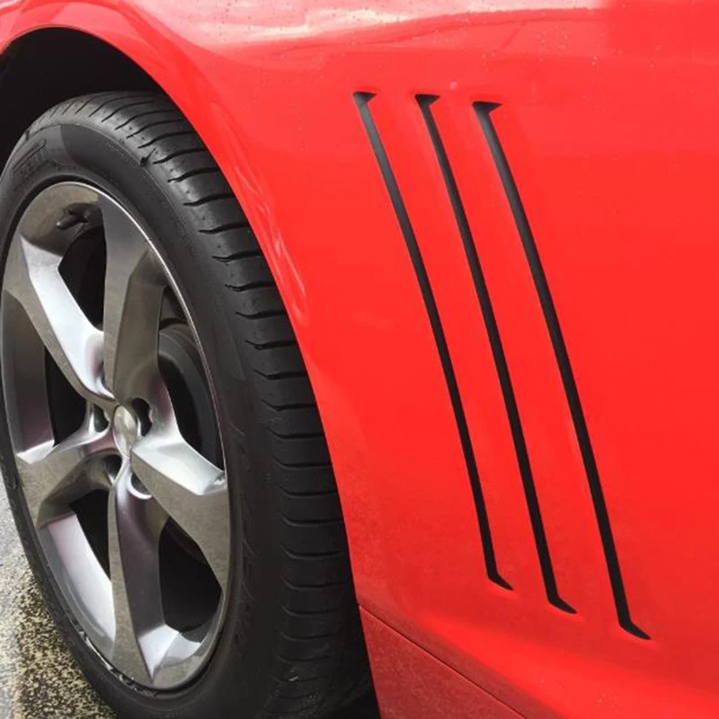

Sport Racing Body Side Vent Insert Stripes Sticker Gill Decal Vinyl for 2010-2015 for Camaro cruze aveo lacetti captiva chery