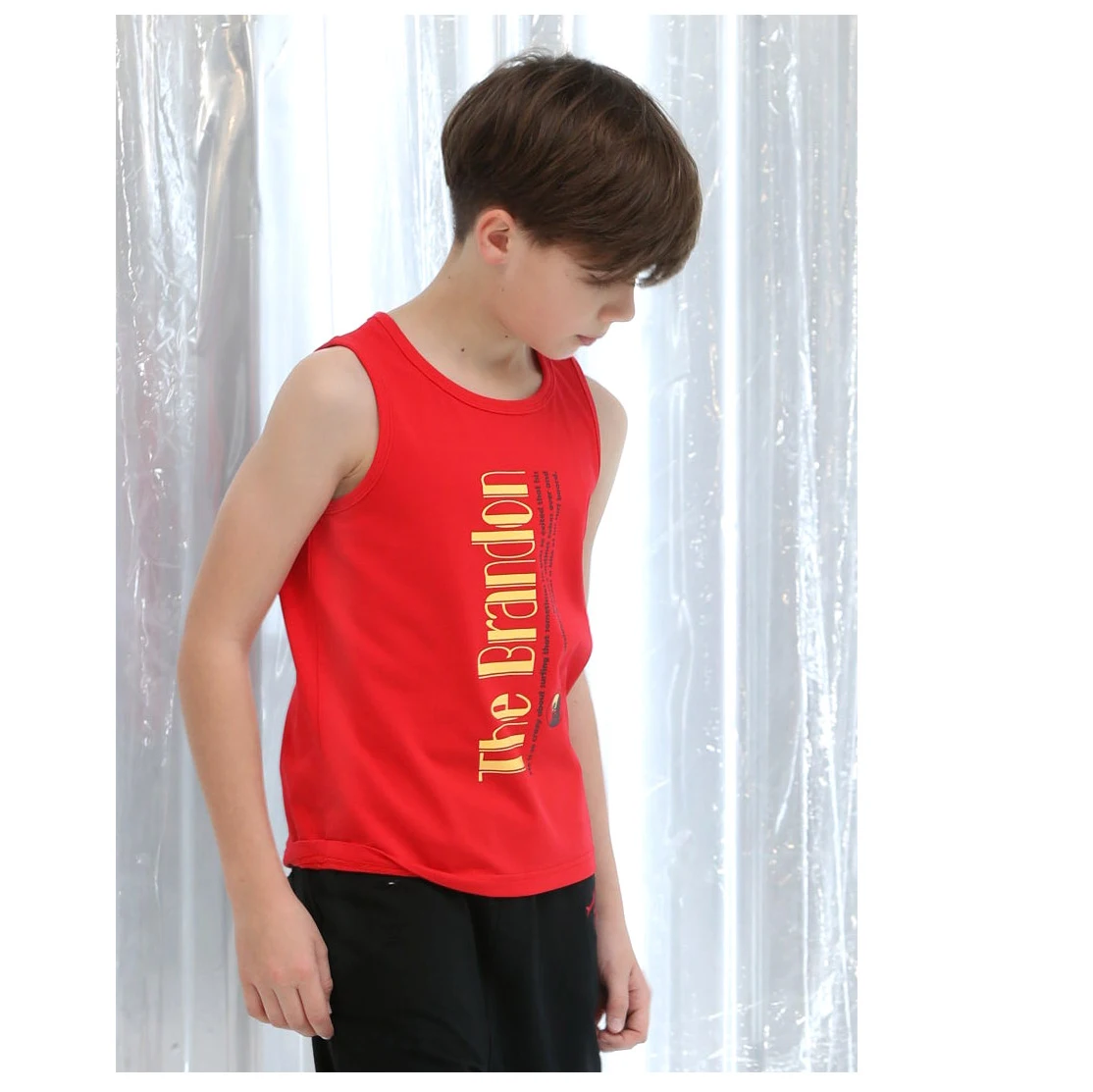 

Kids Boys Vest Knitting Thick Sleeveless Pullover Striped Print Waistcoats