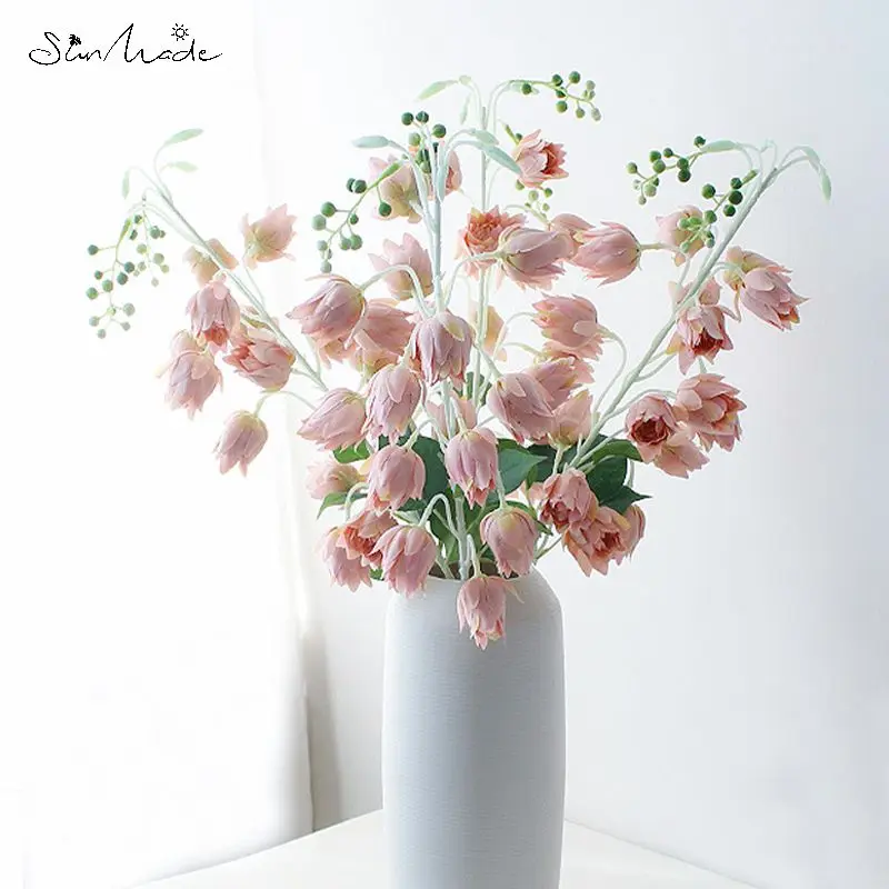 Яркая красочная колокольчика от SunMade домашнее искусственное украшение Цветочная