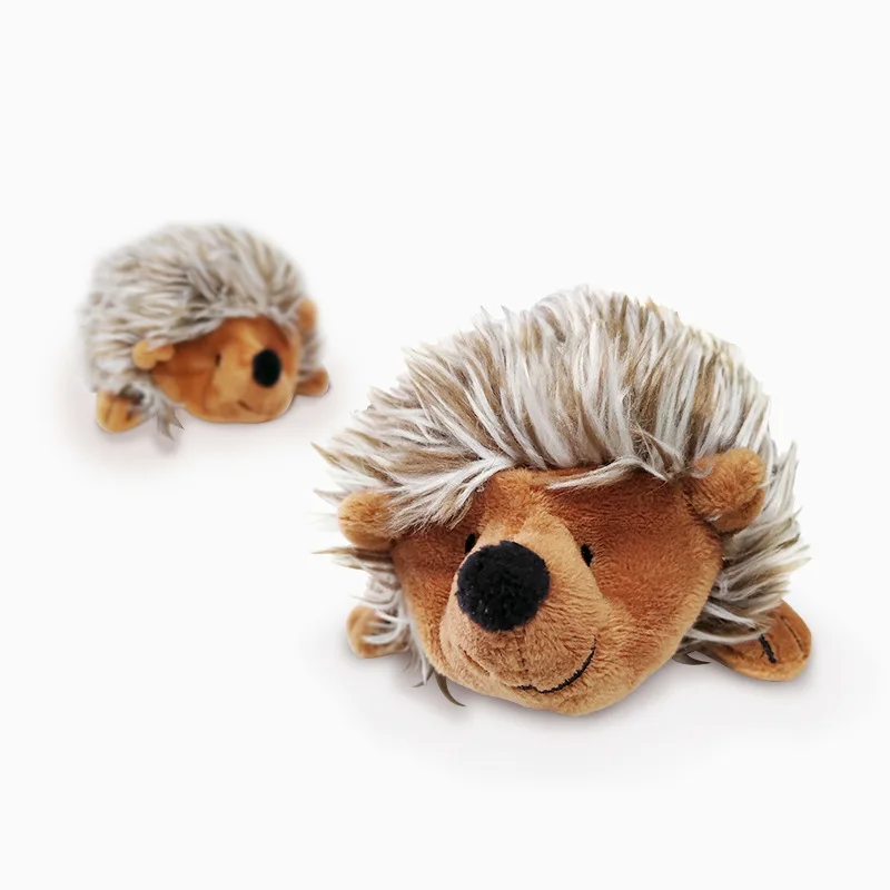 

New pet dog plush hedgehog vocal toy pet, bite-resistant plush animal shape dog accessories dog toys for large dogs