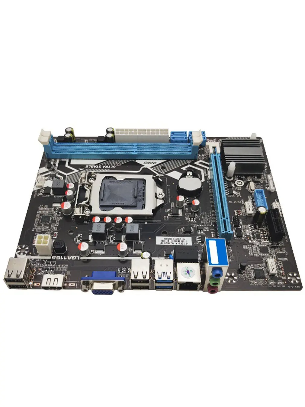 H61 LGA 1155 твердотельная материнская плата VGA + HDMI совместимая с двумя выходами для