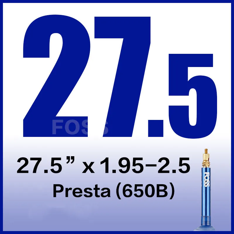 Foss велосипедная внутренняя трубка 16/18/20/24/26/27,5/700C Schrader/Presta MTB дорожный велосипед внутренняя труба резиновая велосипедная шина велосипедные анти-ударные шины - Цвет: 19525P