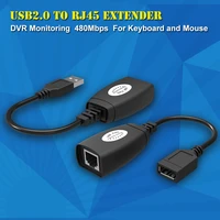 new usb extender adapter 50m single rj45 ethernet cat5e 6 up to 150ft cable for laptop dvr mouse digital cameras printers