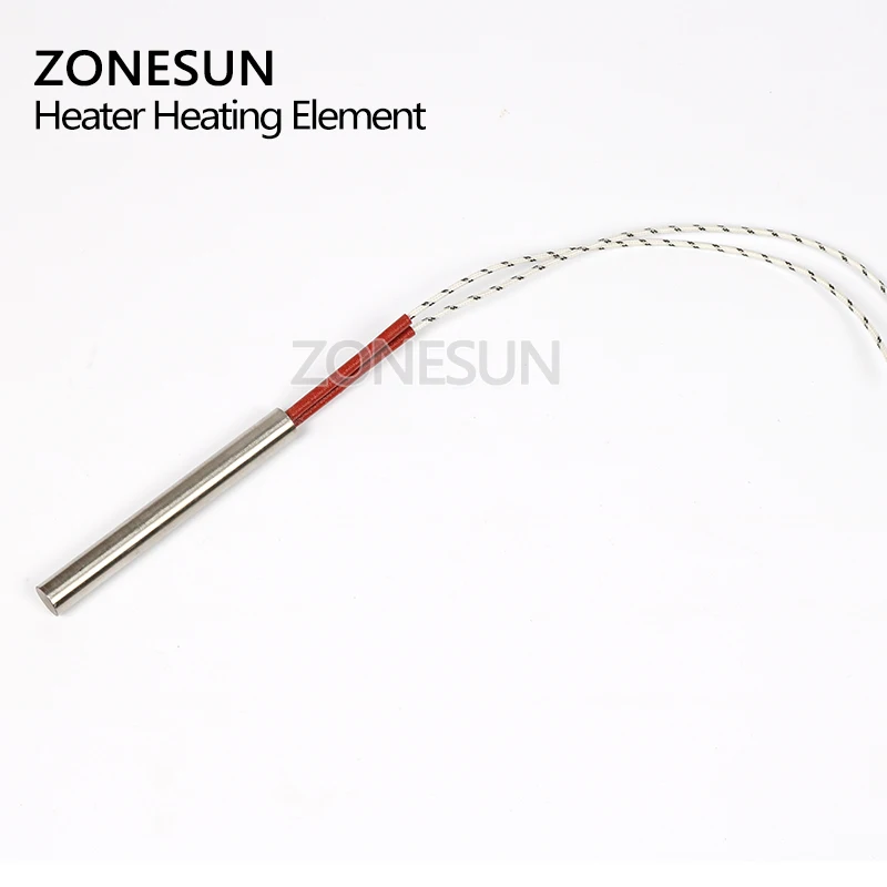 

ZONESUN 30mm Length Diameter 6.8.10.12mm Heating Element Mould Wired Cartridge Heater AC220V Electricity Generation 5pcs