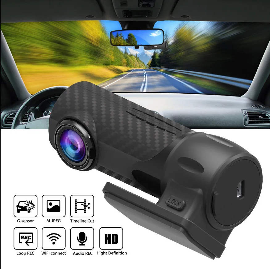Мини Автомобильная dvr камера Dashcam 360 WiFi умная Автомобильная приборная камера 1080P видео регистратор рекордер g-сенсор ночного видения видеорегистратор