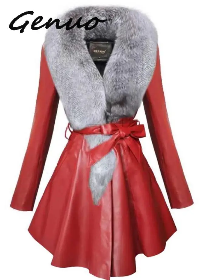 Genuo Новый 2019 пальто для женщин удлиненное теплое зимнее с длинным рукавом Женский