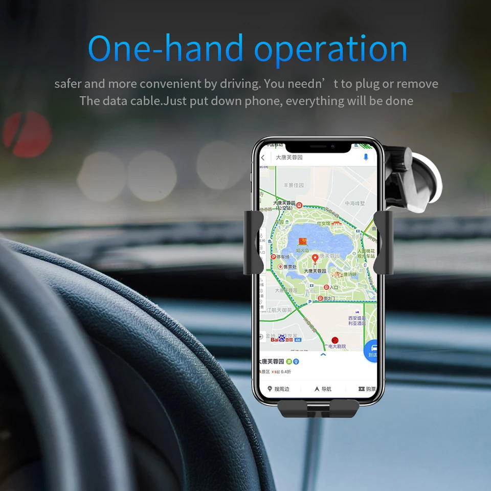 10 Вт беспроводное быстрое зарядное устройство Автомобильный держатель