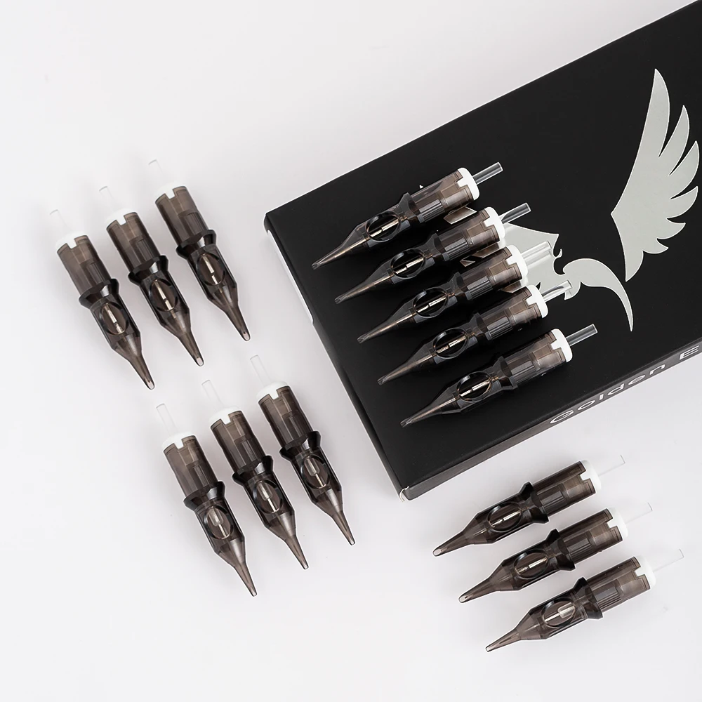 

XNET 20pcs Tattoo Needle Cartridge RL Disposable Sterilized Safety Tattoo Needles Permanent Makeup for Cartridge Machines Grips