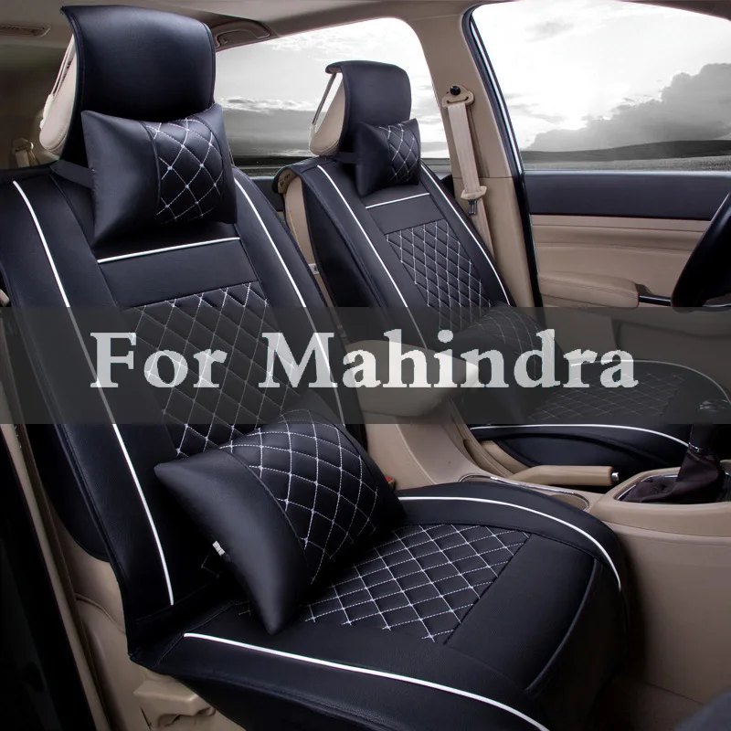 

2018 Car Seat Covers Leather Cushion Black Yellow White Gray Beige For Mahindra Armada Bolero Commander Marshal Scorpio Verito