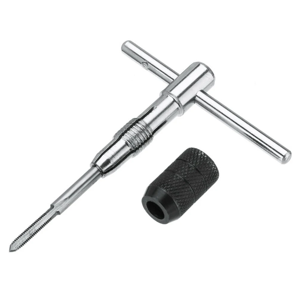 

5pcs M3 M4 M5 M6 M8 Tap Drill Set T Handle Ratchet With One Tap Wrench Machinist Hand Tool For Precise Ratcheting Action