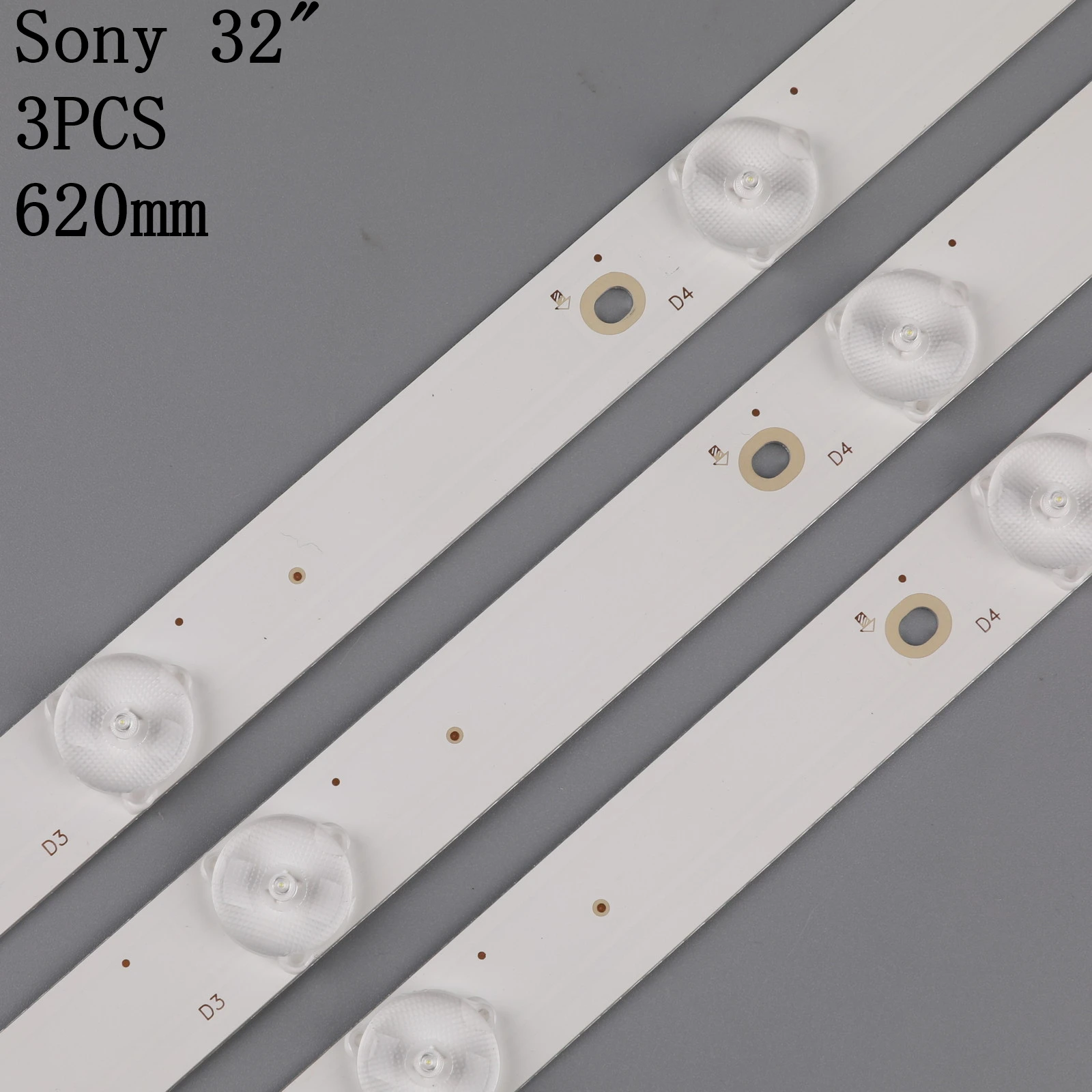 Светодиодная лента для подсветки 620 мм 7 лампочек PHILIPS Sony 32 &quotTV 32pft550 1/60 Φ LB32080 E465853