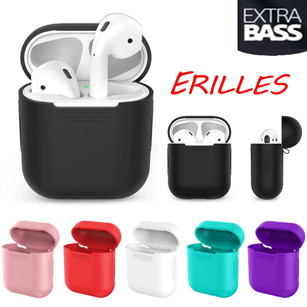 

2021 new cartoon cute color Bluetooth headset protection box, suitable for the charging box with Airpods1