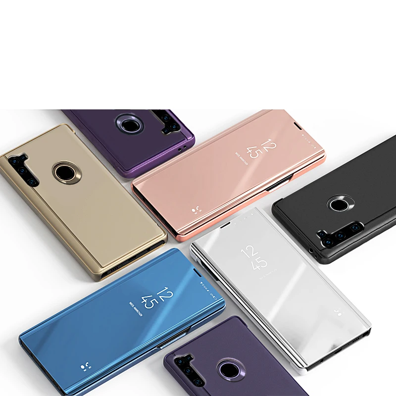 Для MOTO G8 Power Phone роскошное покрытие для чехла умное зеркало откидная подставка