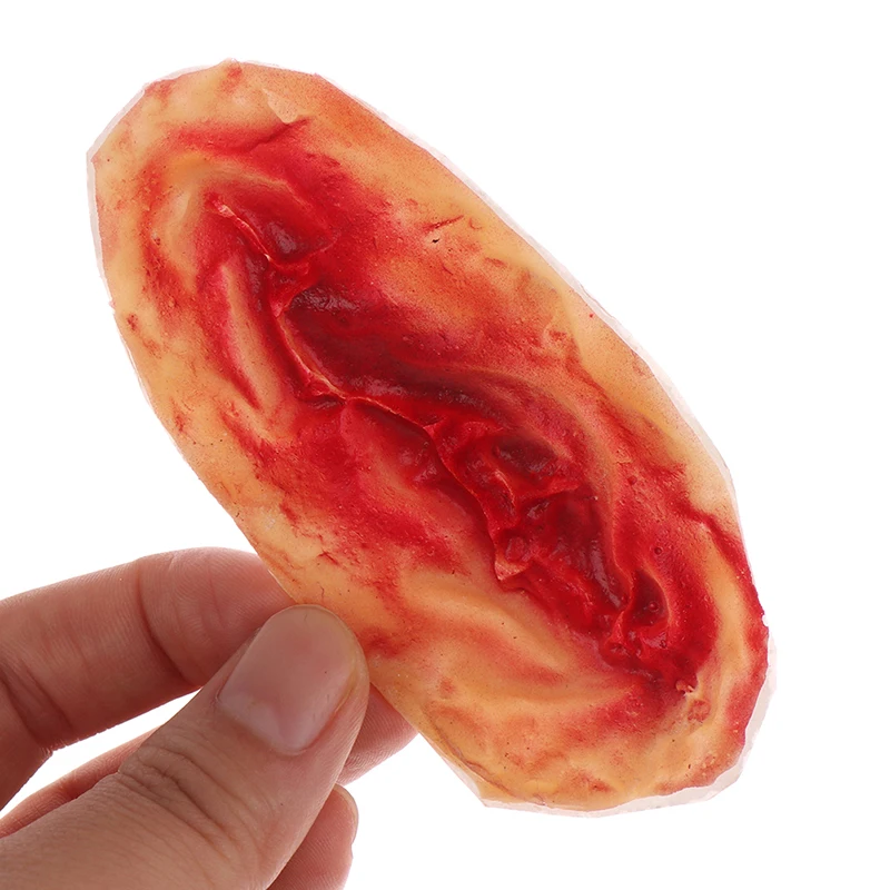 Страшные 3D Хэллоуин имитация шрамов водонепроницаемая фотовспышка кровавый