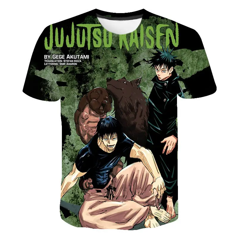 

Summer Short Sleeve Jujutsu Kaisen3D Printed T Shirts Casual Boy Girl Kids Fashion Streetwear Cool Men Women Children Tops