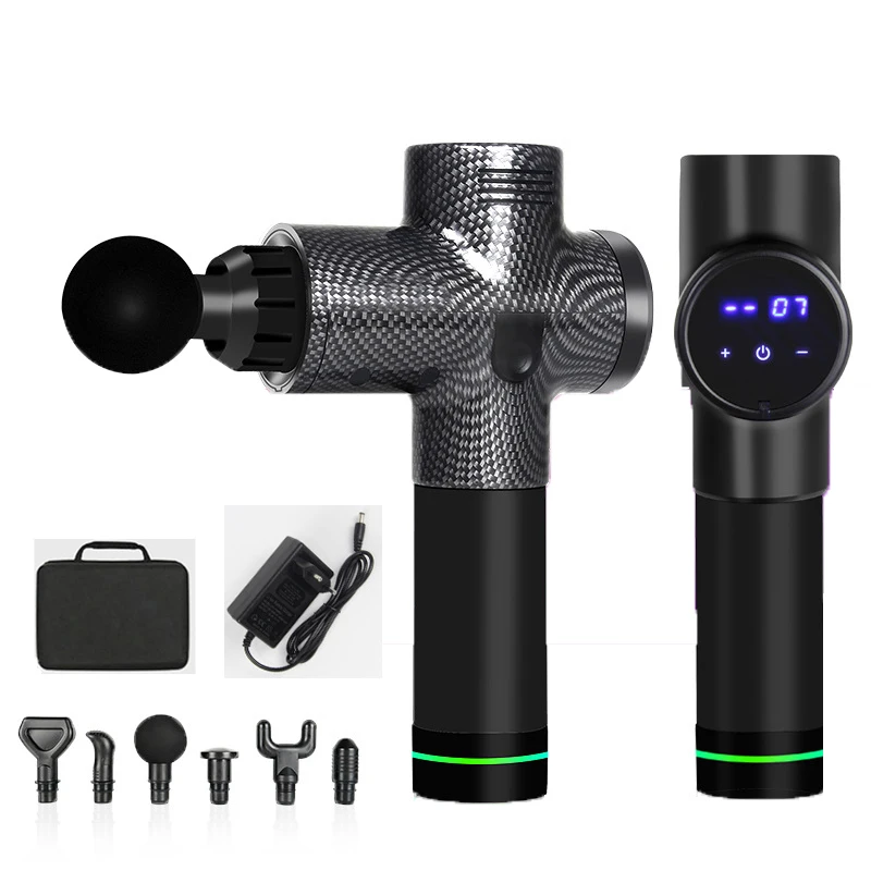 30 скоростей ЖК дисплей Дисплей массажный пистолет Электрический расслабление