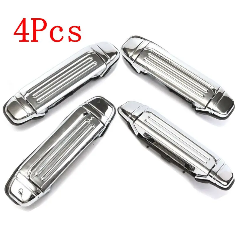 

4pcs Car Mofaner Chrome Door Handle Replacement for Mitsubishi PAJERO 1992 1993 1994 1995 1996 1997 Car Accessories Door Handle