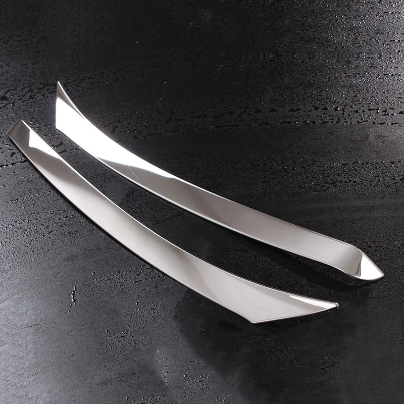 

Head Light Eyebrow Cover Front Lamp Trim For Nissan X-Trail T32 Rogue 2014 2015 2016 ABS Chrome Style Headlight Accessories