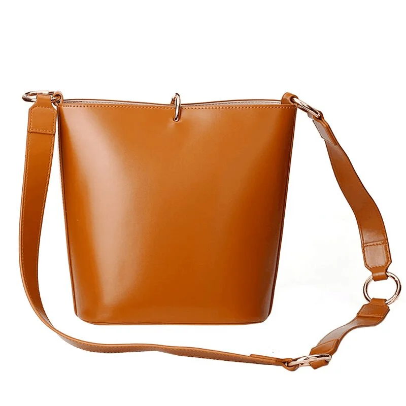 

2021 New Korean Women's Bag Cool Bucket Bag Shoulder Messenger Bag Casual Simple Women's Bag