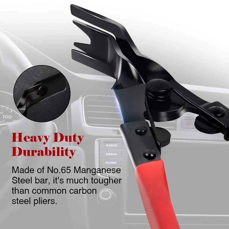 

38Pcs Trim Removal Tool, Pry Kit, Car Panel Tool Radio Removal Tool Kit, Auto Clip Pliers Fastener Remover Pry Tool Kit, Car Uph