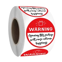 red white round warning extreme happiness labels 1 5 500pcs for birthday holidays surprise decor kids toy gift wrap stickers