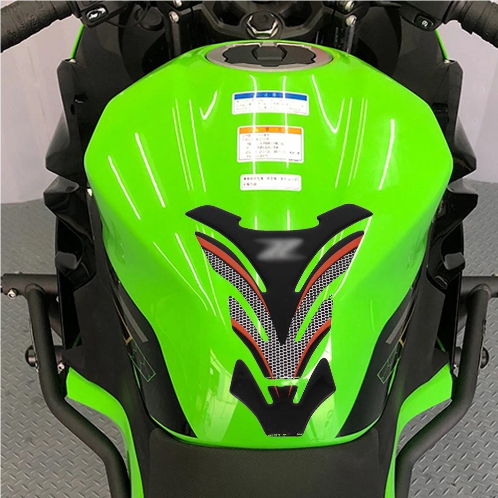 

Motorcycle 3D Rubber Sticker Gas Fuel Oil Tank Pad Protector Cover Decals Case For kawasaki ZX12 ZX 12 R ZX-12R