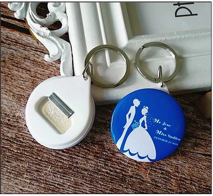 Бесплатная доставка 50 шт. брелок свадебные подарки и Персонализированные