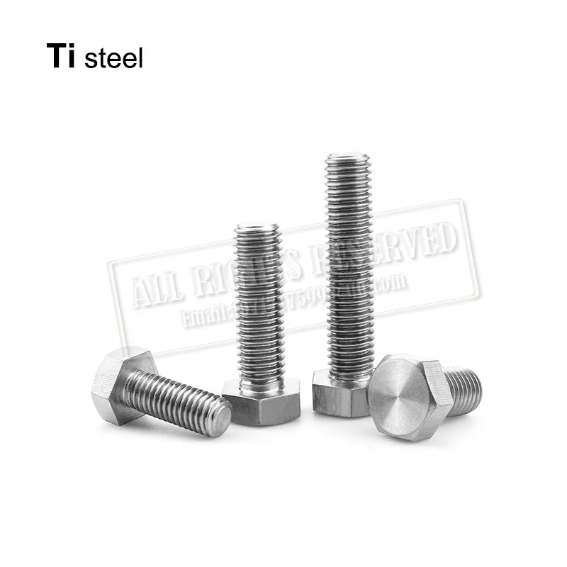 Болты M6 титановые шестигранные болты 12 мм винтовые стержни титановая сталь 10 шт. |