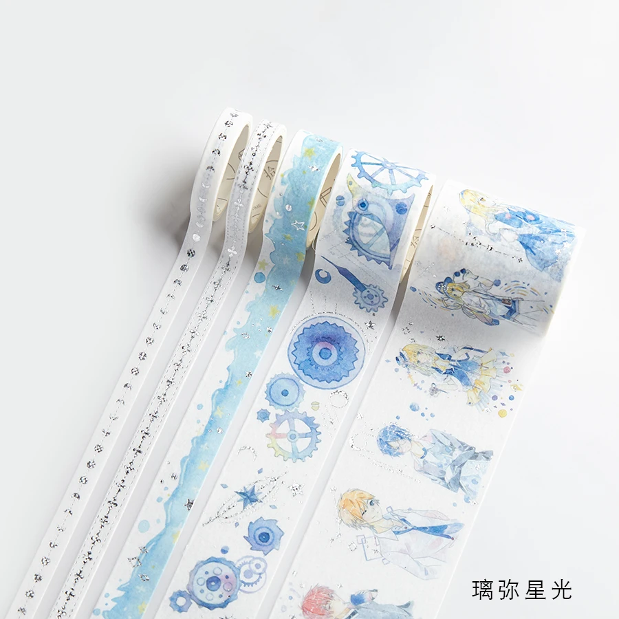 5 шт./компл. декоративные Ретро Божественная японский золото лента Washi Винтаж Washitape клей набор наклейки стационарный Бумага Скрапбукинг - Цвет: 9