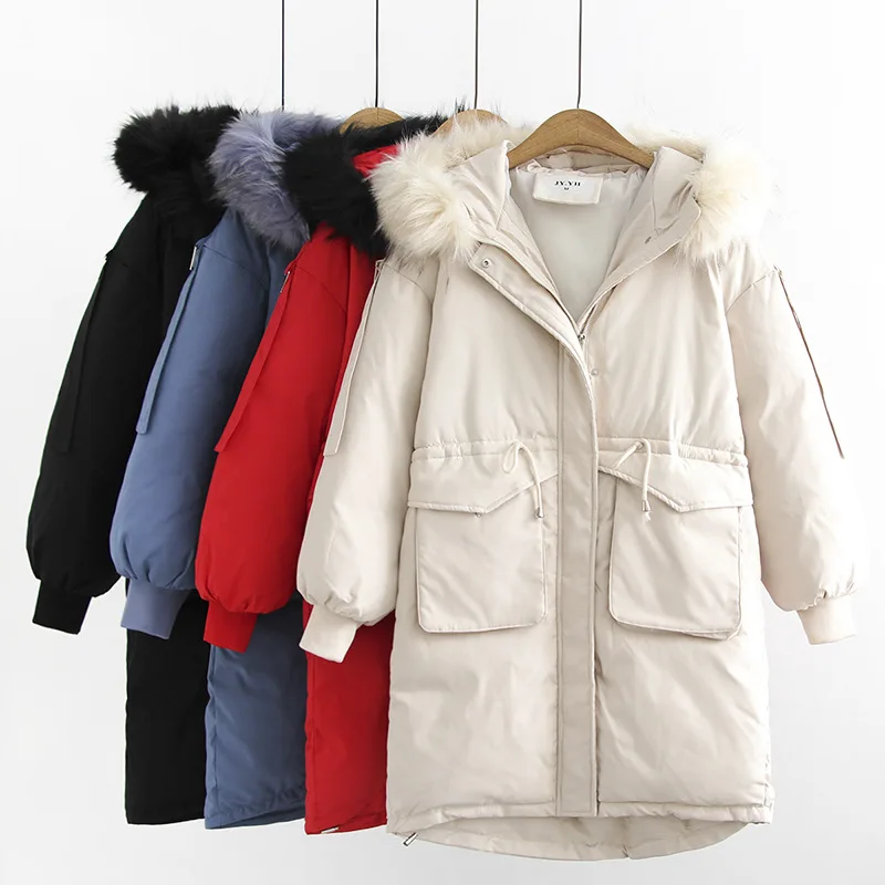 Зимние Повседневные парки 2019 размера плюс модная одежда свободного кроя с