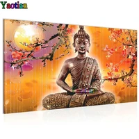buddha modern abstract plum flower large 5d diamond painting full squareround diamond embroidery mosaic picture home decoration