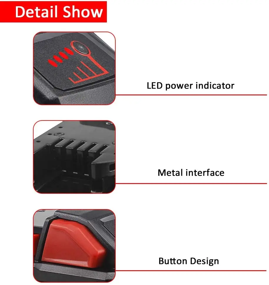 Для Milwaukee M18 9000mAh 18V электроинструменты литий ионная аккумуляторная батарея