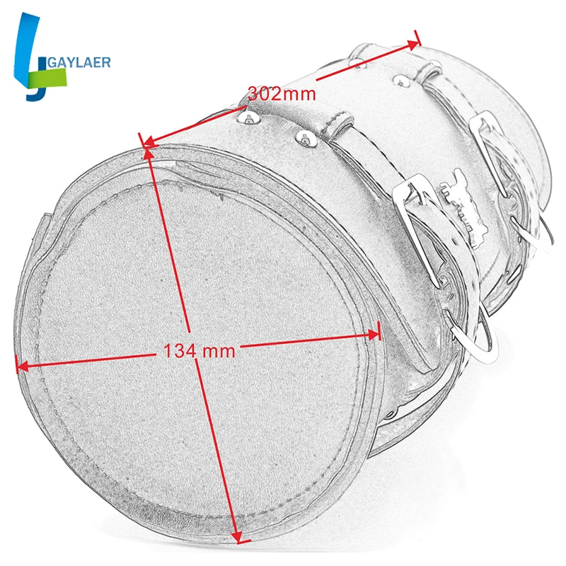 

Motorcycle Black Saddlebag Saddle Side Leather Tool Bag Panniers SaddleBag for Harley Kawasaki Honda Yamaha