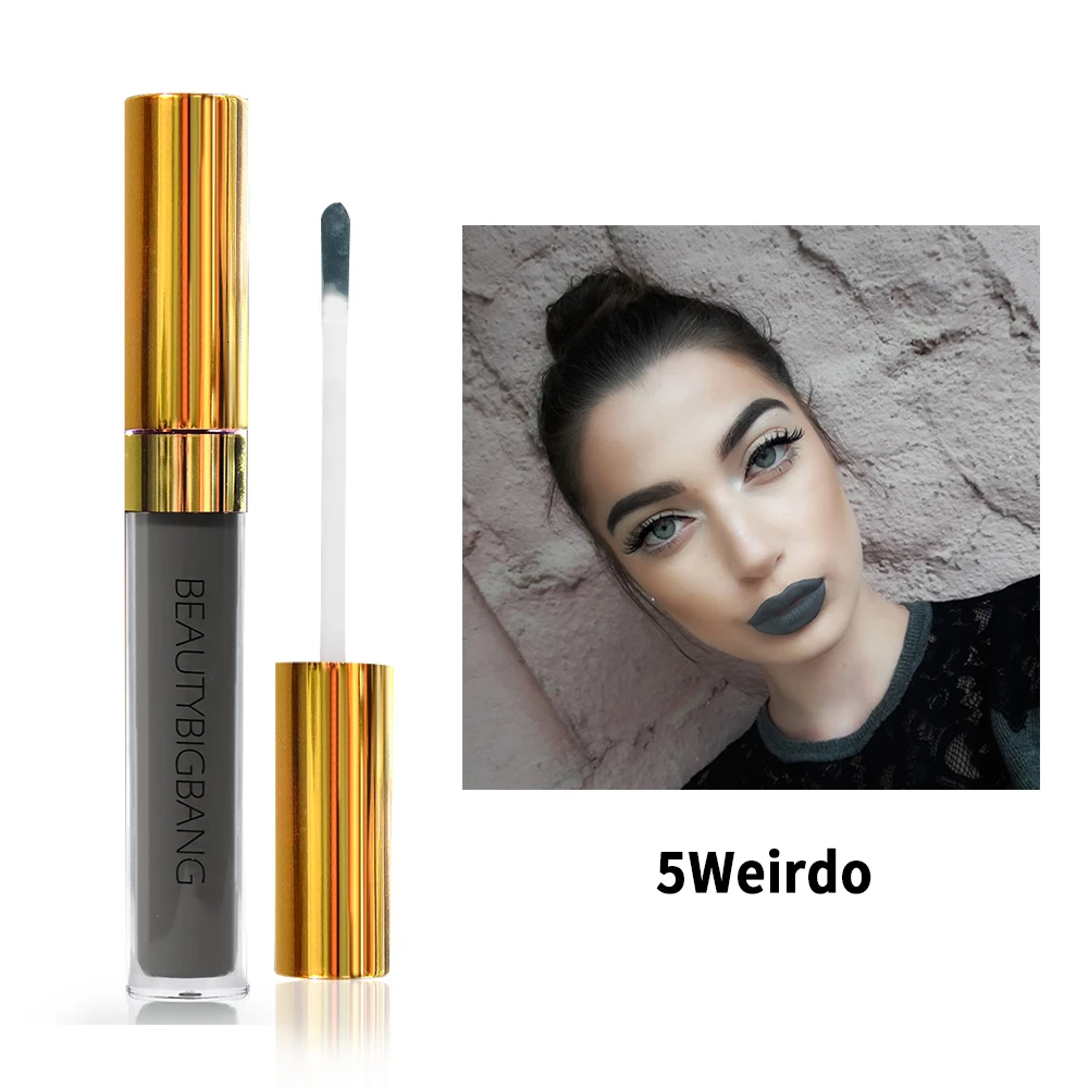 5C Beautybigbang жидкая губная помада, макияж, сексуальные цвета, красный, черный, розовый цвет, матовая губная помада, водостойкая, стойкий блеск для губ, набор для губ - Цвет: 5C