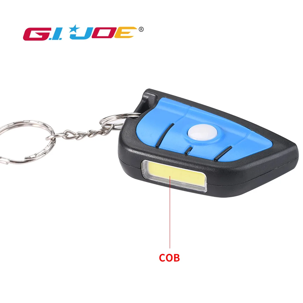 

Led mini flashlight plastic keychain light waterproof UV light portable tactical lamp built-in button battery camping light