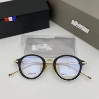 2022 thom brand titanium glasses frame men women retro round circle eyeglasses myopia optical prescription eyewear tb908 oculos
