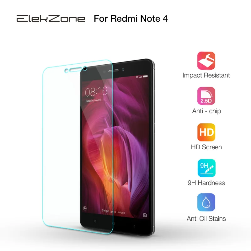 Защитная пленка из закаленного стекла для Xiaomi Redmi Note 4 5 дюймов Экран защитная xiomi