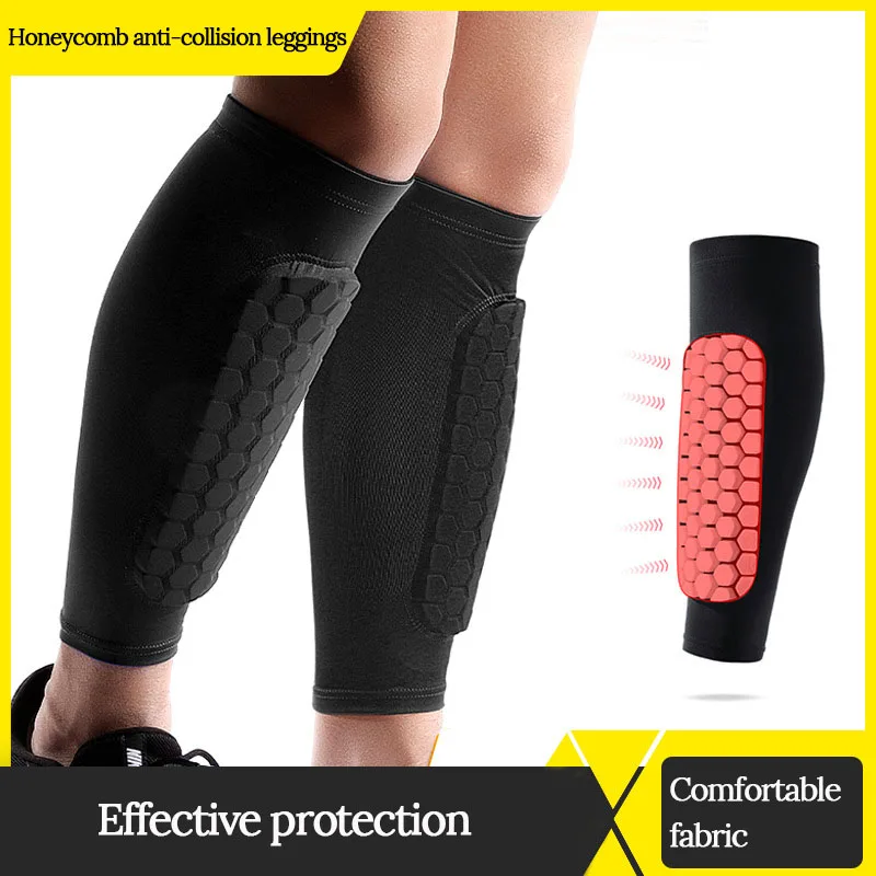 

Soccer Shin Guards Outdoor Sport Honeycomb Anti-Collision Pads Protection Leg Guard Socks Shank Protector Protege Tibia Football