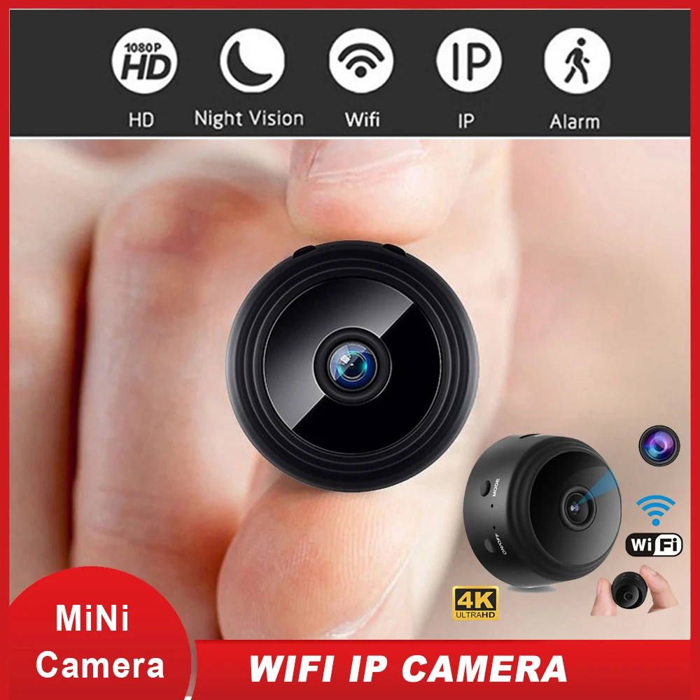 Миниатюрная Wi Fi IP камера с поддержкой HD1080P беспроводная домашняя видеокамера