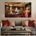 Мэрилин Монро и Джеймс Дин Классическая киносъемка холст искусство на стену для гостиной домашний Декор картина