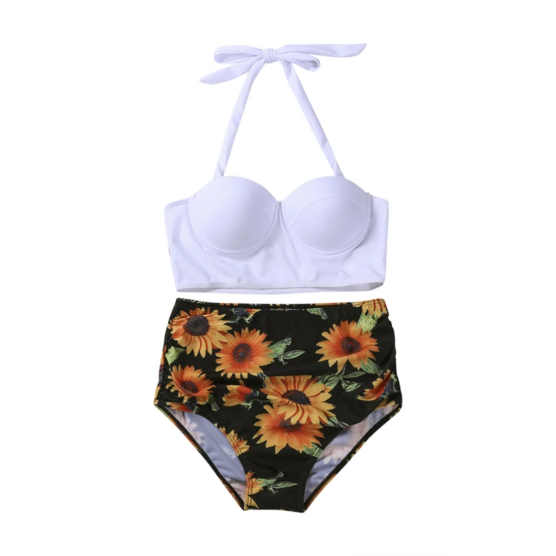 

Womens Push Up Padded Bra Bikini Set High Waisted Swimsuit Floral Bathing Suit Swimwear Summer Bathing Suit Beachwear